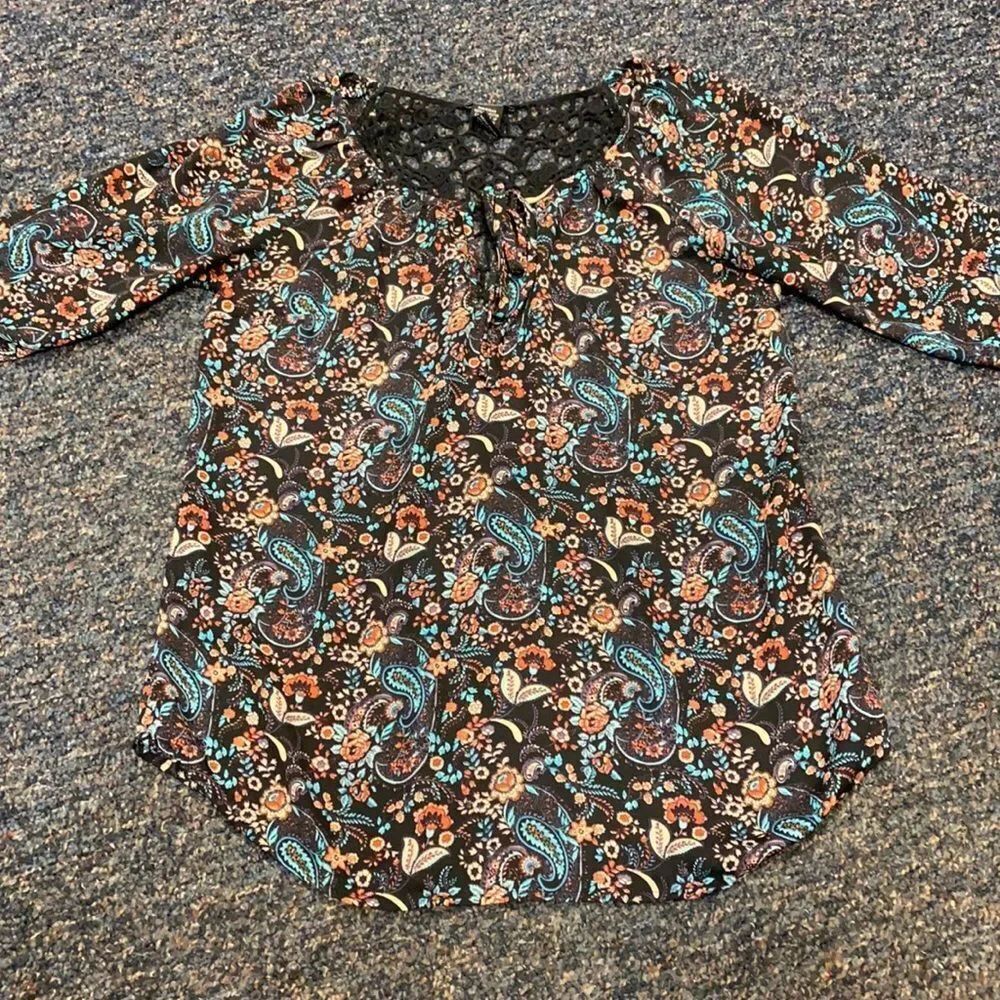 Stoosh Floral Print Top sz. S